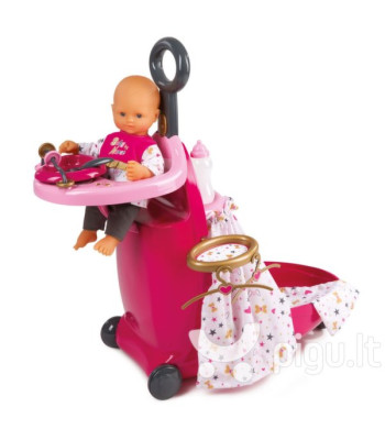 Lėlių priežiūros lagaminas Smoby Baby Nurse 3in1  220316
